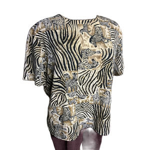 Zebra Safari Vintage Top